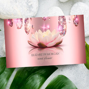 Tarjeta De Visita Moderno Lotus elegante y con estilo, gota