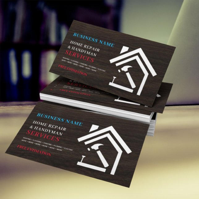 Tarjeta De Visita Moderno manual de reparación de viviendas rusticas (Subido por el creador)