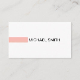 Tarjeta De Visita Moderno Melon Elegante Profesional Llanto Blanco