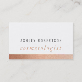 Tarjeta De Visita MODERNO MINIMAL elegante rosa sencillo y elegante