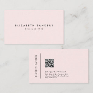 Tarjeta De Visita Moderno Minimal Luxury Boutique QR CÓDIGO
