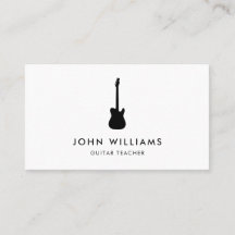 Moderno minimalista de la guitarra del músico