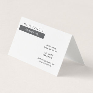 Tarjeta De Visita Moderno Minimalista Elegante