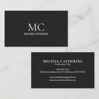 Tarjeta De Visita Moderno Minimalista Elegante