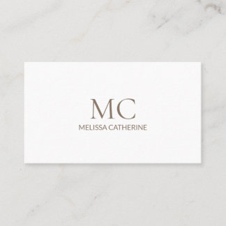 Tarjeta De Visita Moderno Minimalista Elegante