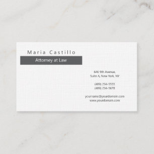 Tarjeta De Visita Moderno Minimalista Elegante