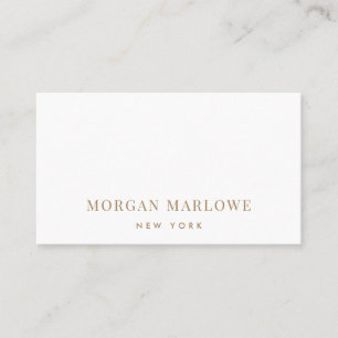 Tarjeta De Visita Moderno Minimalista Elegante Profesional Tipo Oro