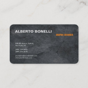 Tarjeta De Visita Moderno Minimalista Gris Sencillo Artístico Profes