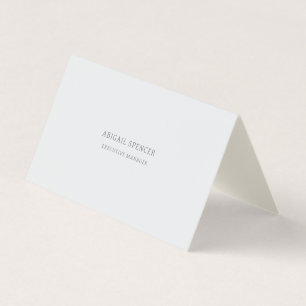 Tarjeta De Visita Moderno Minimalista Profesional Llano