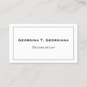 Tarjeta De Visita Moderno, Minimalista Y Elegante Con Borde De Líne