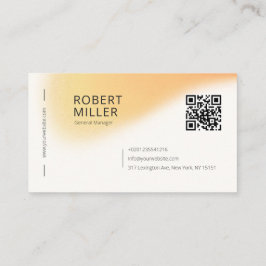 Tarjeta De Visita Moderno Mínimo Gradiente De Código QR Borroso Ruid