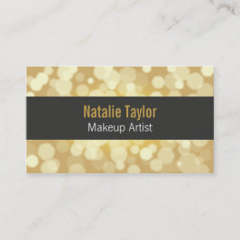 Tarjeta De Visita Moderno, moda, encanto, falso oro, artista de