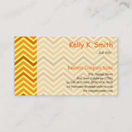 Tarjeta De Visita Moderno, moderno, brillante y soleado chevron amar
