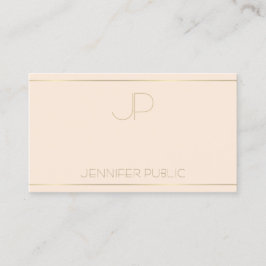 Tarjeta De Visita Moderno Monograma Elegante Plantilla Profesional