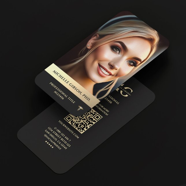 Tarjeta De Visita Moderno Monograma Profesional Elegante Oro Negro (Modern Professional Monogram Elegant Black Gold Business Card
)