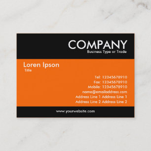 Tarjeta De Visita Moderno: Naranja rico