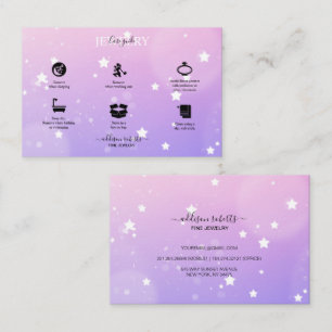 Tarjeta De Visita Moderno Negocio De Cuidado De Joyas De Gradiente G