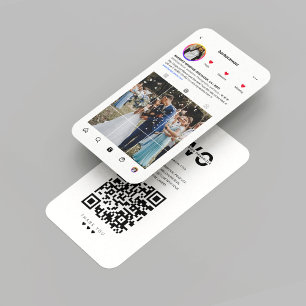 Tarjeta De Visita Moderno organizador de eventos de Boda en Instagra