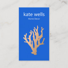 Moderno Oro Azul Océano Coral Arrecife Náutico