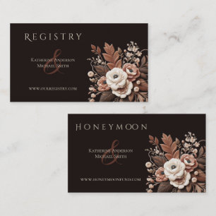 Tarjeta De Visita Moderno País Elegante Occidental- Floral