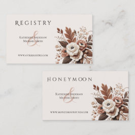 Tarjeta De Visita Moderno País Elegante Occidental- Floral