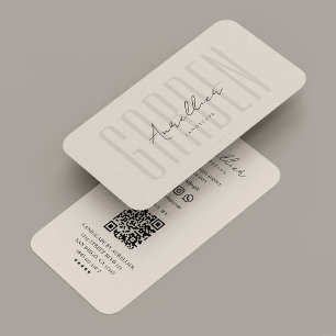 Tarjeta De Visita Moderno paisaje profesional Gardener Sand Beige