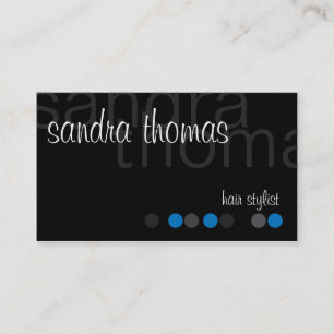Tarjeta De Visita Moderno personalizado - azul