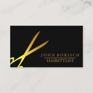 Tarjeta De Visita Moderno Personalizado Hair Stylist