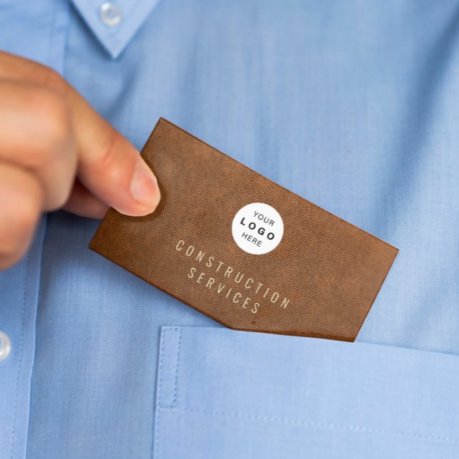 Tarjeta De Visita Moderno personalizado LOGO profesional de la const (Subido por el creador)