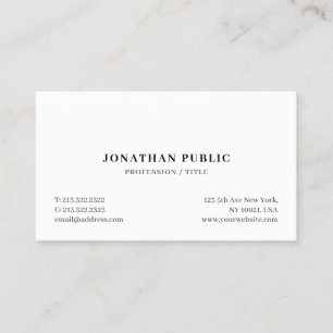 Tarjeta De Visita Moderno Personalizado profesional elegante y moder