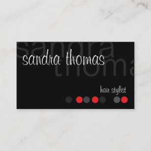 Tarjeta De Visita Moderno personalizado - rojo