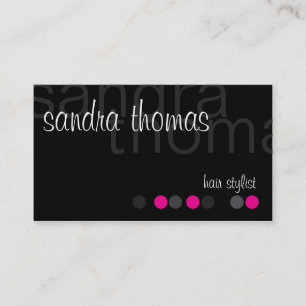 Tarjeta De Visita Moderno personalizado - rosa