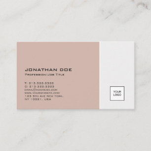 Tarjeta De Visita Moderno Plano Con Colores Elegantes Y Logo Profesi
