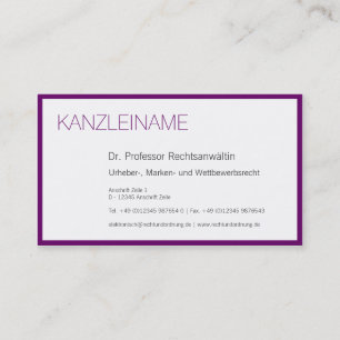 Tarjeta De Visita moderno profesional