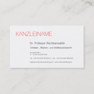 Tarjeta De Visita moderno profesional