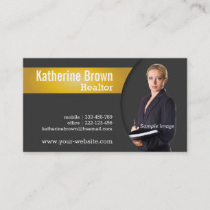 Tarjeta De Visita Moderno, Profesional, Agente Inmobiliario, Propied