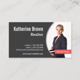 Tarjeta De Visita Moderno, Profesional, Agente Inmobiliario, Propied
