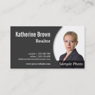 Tarjeta De Visita Moderno, Profesional, Agente Inmobiliario, Propied