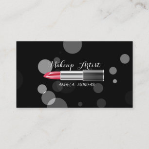 Tarjeta De Visita Moderno Profesional con Estilo - Maquillaje - Labi