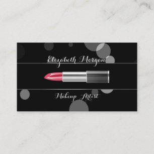 Tarjeta De Visita Moderno Profesional con Estilo - Maquillaje - Labi