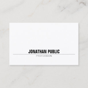 Tarjeta De Visita Moderno profesional creativo Minimalista simple