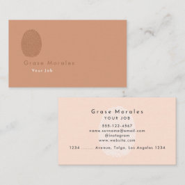 Tarjeta De Visita Moderno profesional de cobre ligero simple Minimal