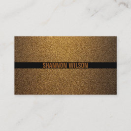 Tarjeta De Visita Moderno profesional de cobre negro y dorado