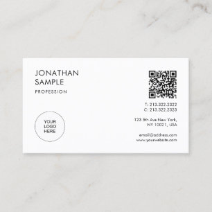 Tarjeta De Visita Moderno profesional elegante de cliente Minimalist