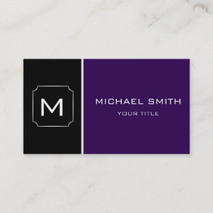 Tarjeta De Visita Moderno profesional elegante de color negro y gris