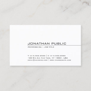 Tarjeta De Visita Moderno profesional elegante diseño elegante