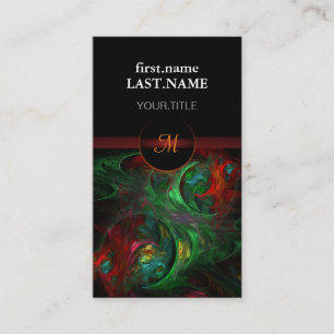 Tarjeta De Visita Moderno profesional Elegante Génesis Guay Verde