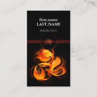 Tarjeta De Visita Moderno Profesional Elegante Guay Fireball