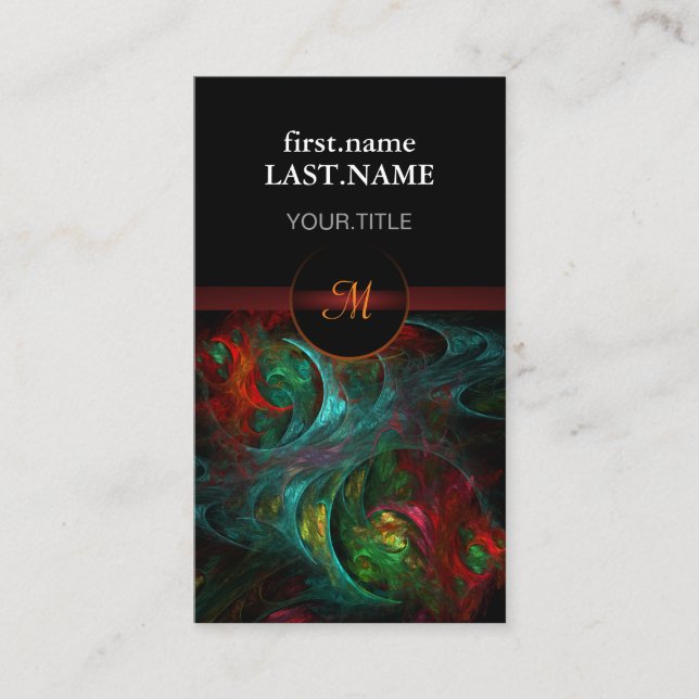 Tarjeta De Visita Moderno profesional elegante Guay Génesis Nova (Anverso)