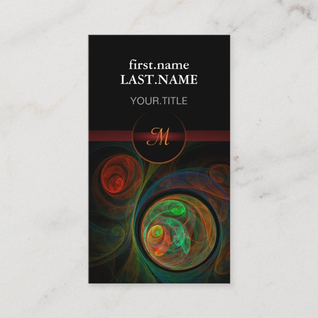 Tarjeta De Visita Moderno profesional elegante Guay Renacer Verde (Anverso)